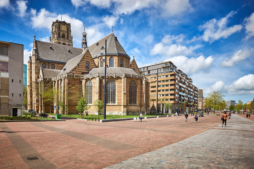 Grote of Sint Laurenskerk lub kościół św. Wawrzyńca w Rotterdamie, atrakcji w Rotterdamie